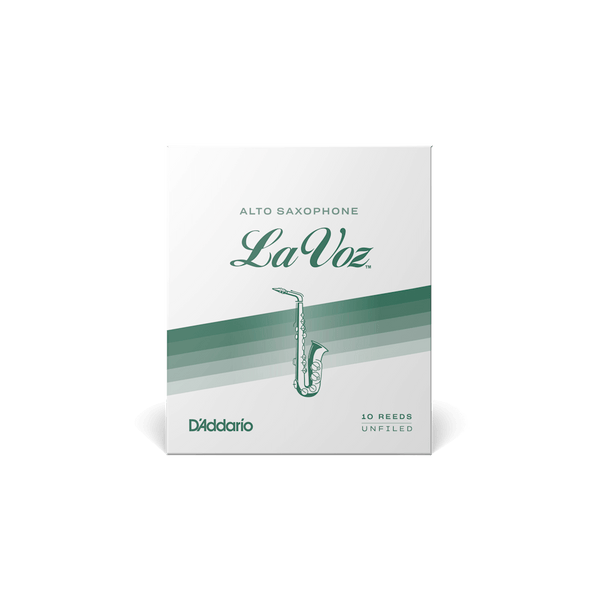 D'Addario La Voz Alto Saxophone Reeds - Pack of 10 (Medium)