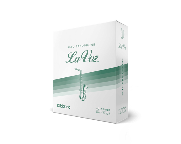D'Addario La Voz Alto Saxophone Reeds - Pack of 10 (Medium)