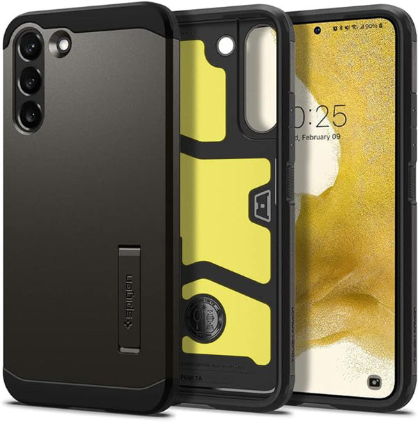 Spigen Tough Armour Designed for Samsung Galaxy S22 Case (2022) - Gunmetal