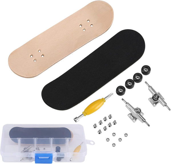 Anti-Slip Fingerboard Professional Mini Maple Wooden Finger Skateboards - New