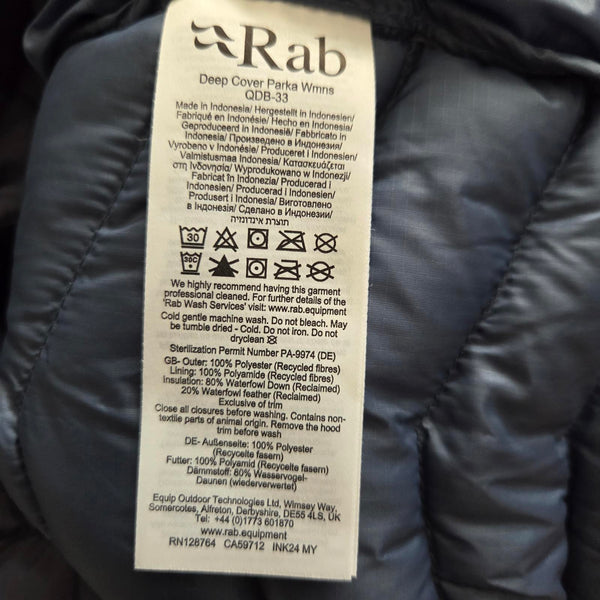 Rab Women's Deep Cover Parka - XS NWT