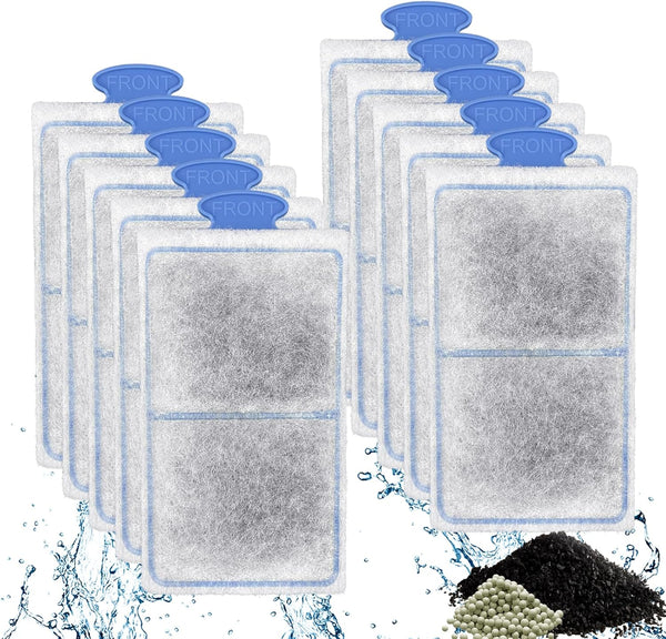 10 Pack Aquarium Fish Tank Filter Cartridges for Top Fin Silentstream EF-S Small Filters Cartridges (New)