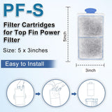 10 Pack Aquarium Fish Tank Filter Cartridges for Top Fin Silentstream EF-S Small Filters Cartridges (New)