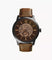 Fossil Townsman 48 mm Automatic Brown Leather Watch - New