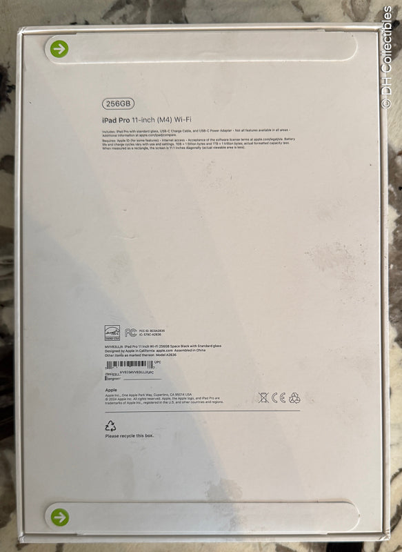 Apple 11-inch iPad Pro Wi-Fi 256GB with standard glass - Space Black - New, Sealed
