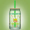 JoyJolt Hello Kitty and Friends Favourite Flavour Keroppi Can Shaped Glass Tumbler with Wood Lid and Straw