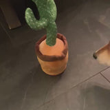 Dancing & Singing Cactus Toy with shiba inu dog - New