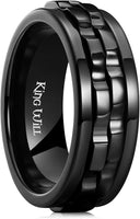 King Will Stainless Steel Spinner Ring - New