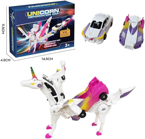Collision Transforming Racing Car Set (New)