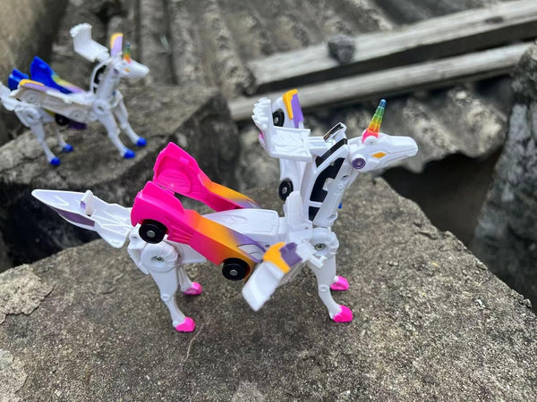 Collision Transforming Racing Car Set (New)