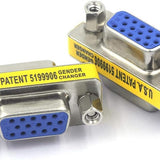 VCE HD15 SVGA Female to Female Mini Gender Changer Coupler Adapter (3-Pack)
