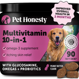 Pet Honesty Multivitamin for Dogs 10-in-1 (Peanut Butter Flavour)