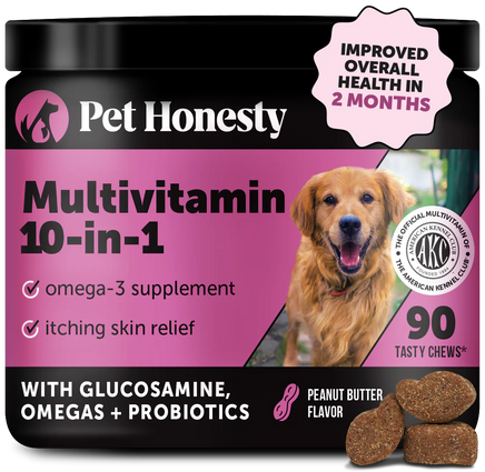 Pet Honesty Multivitamin for Dogs 10-in-1 (Peanut Butter Flavour)