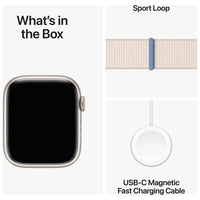 Apple Watch Series 9 (Gps) 41mm Starlight with Starlight Sport Loop - New