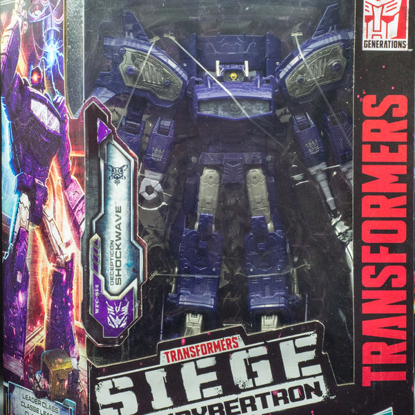 2018 Transformers Generations War for Cybertron Siege Leader Class Shockwave - Action Figure