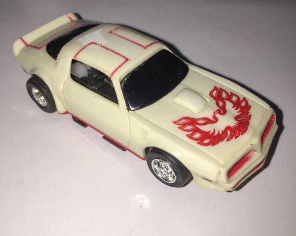 USED Tyco HO White w/ Red Firebird Trans Am Slot Car
