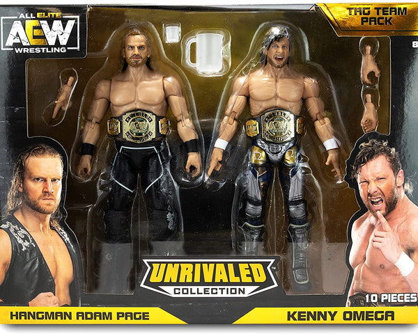 2021 All Elite Wrestling Unrivaled Adam Page / Kenny Omega Action Figure Set