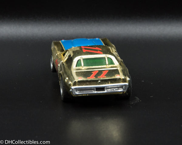 USED A/FX HO Gold w/ Blue # 11 Road Runner G-Plus Slot Car