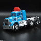 USED Round 2 HO Blue w/ Red Spoiler # 43 Peterbilt Slot Car