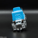 USED Round 2 HO Blue w/ Blue Spoiler # 43 Peterbilt Slot Car