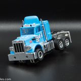 USED Round 2 HO Blue w/ Blue Spoiler # 43 Peterbilt Slot Car