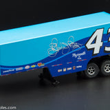 USED Round 2 HO Blue # 43 Semi Trailer Slot Car