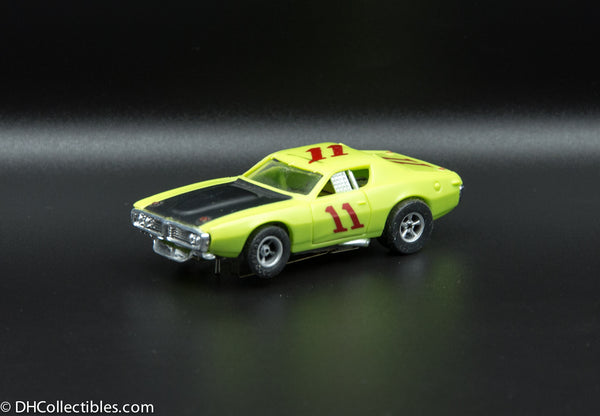 USED A/FX HO Lime w/ Black # 11 Road Runner Slot Car