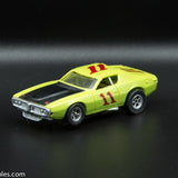 USED A/FX HO Lime w/ Black # 11 Road Runner Slot Car