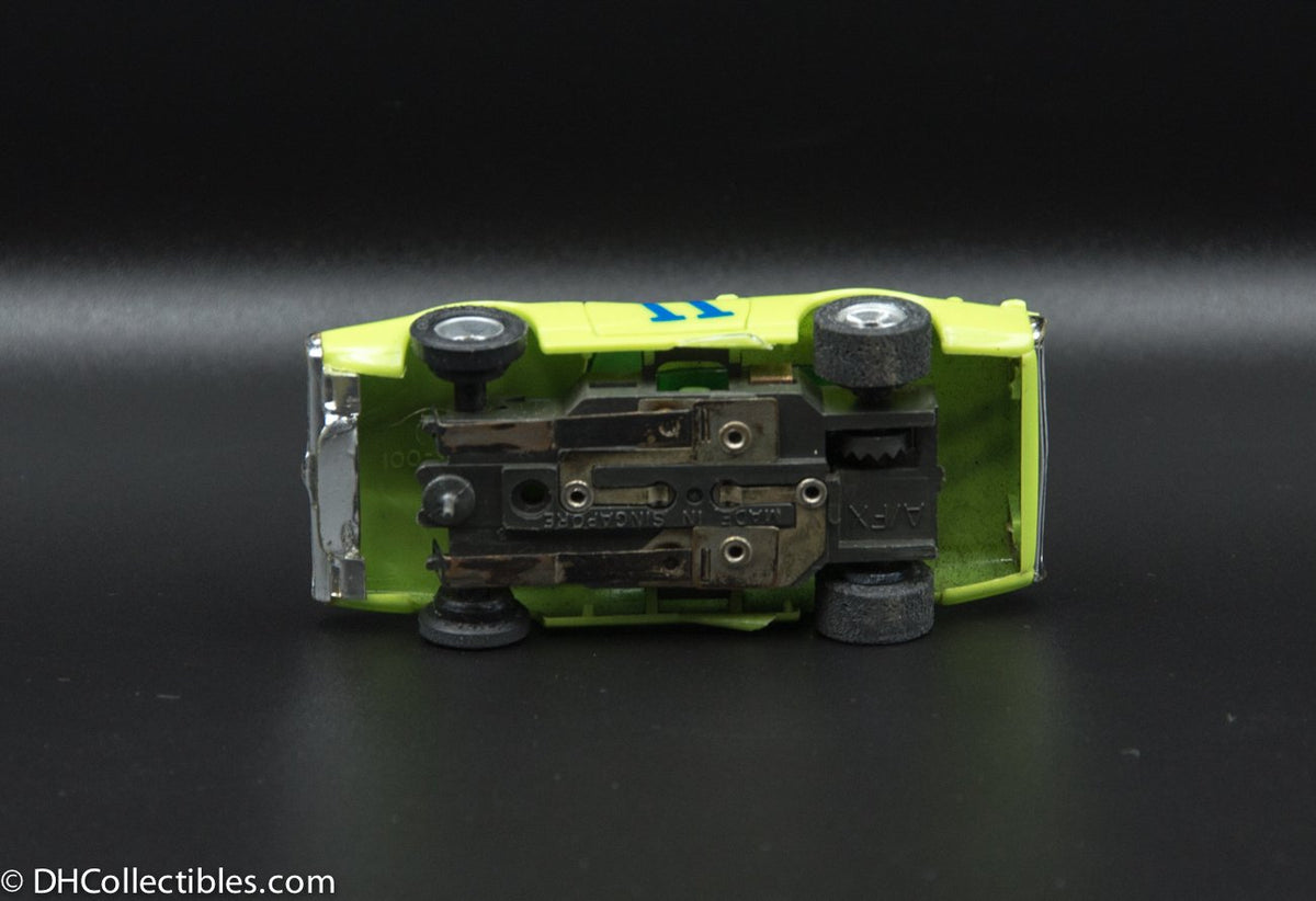 USED A/FX HO Lime w/ Black # 11 Road Runner Slot Car
