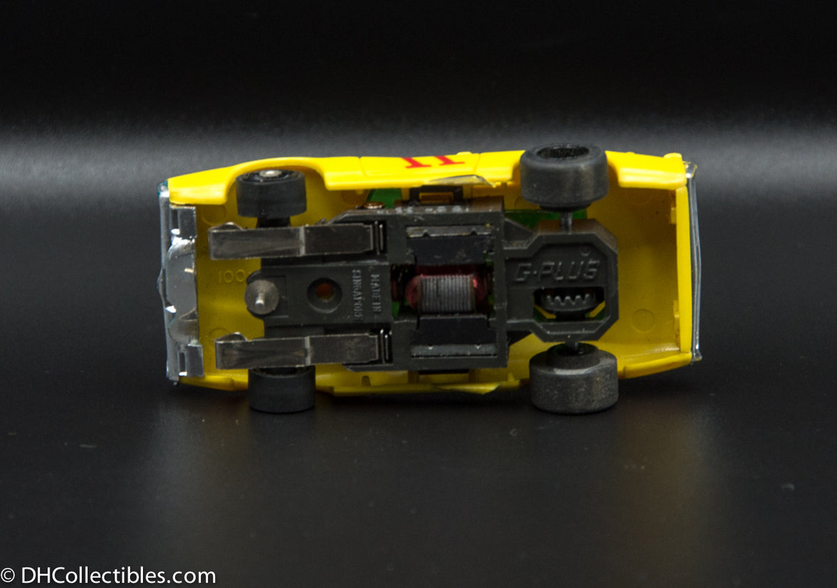 USED A/FX HO Yellow w/ Black # 11 G-Plus Road Runner Slot Car