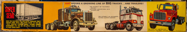 AMT Fruehauf "Plated" Tanker Semi Trailer 1/25 Scale Model Kit - RARE