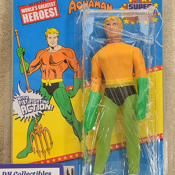 Figures Toy Co - World's Greatest Heroes - Aquaman Super Powers Series 1 Action Figure 8" Mego Retro