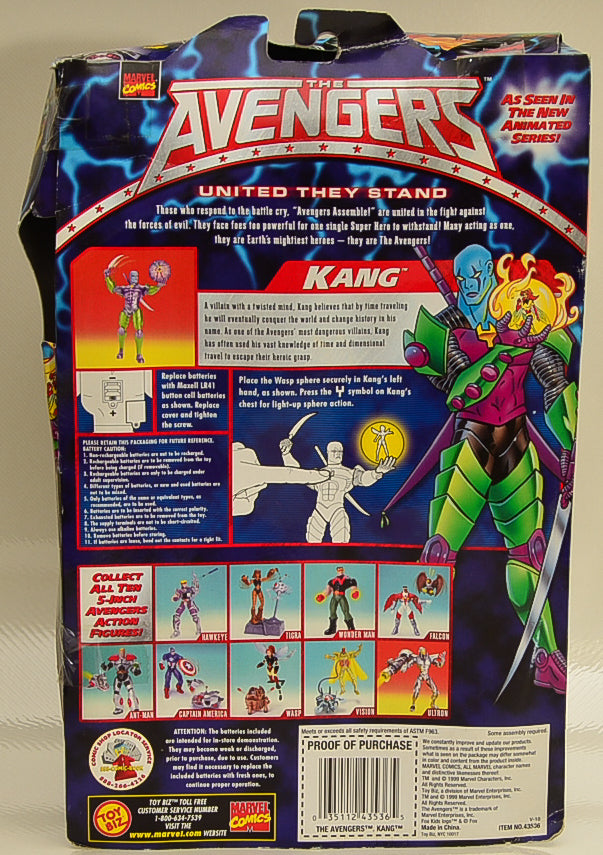 1999 ToyBiz Marvel The Avengers United They Stand - Kang Action Figure