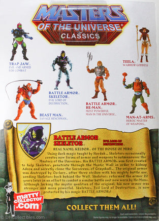 2010 Masters of the Universe Classics Club Eternia Battle Armor Skeletor Exclusive Action Figure