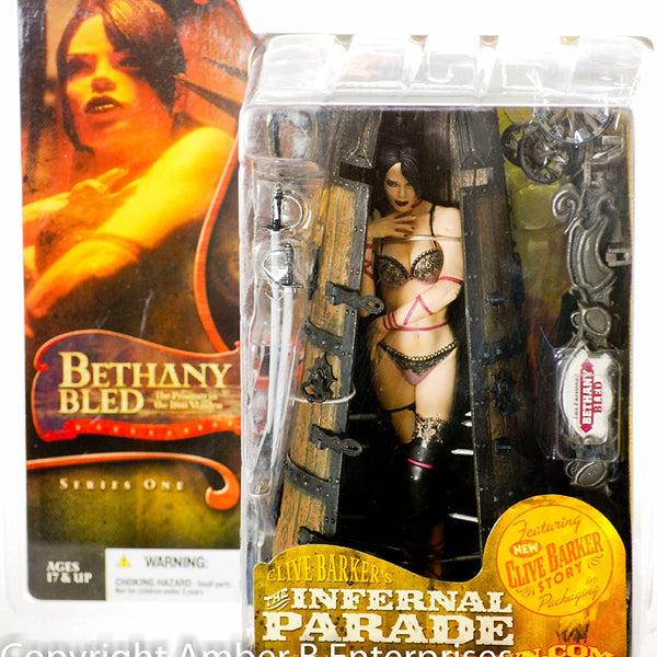 2004 McFarlane Toys Clive Barkers Infernal Parade Bethany Bled the Prisoner in the Iron Maiden Action Figure 