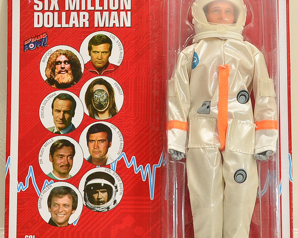 2012 EMCE BIF BANG POW Six Million Dollar Man Col Steve Austin Astronaut  8" Action Figure