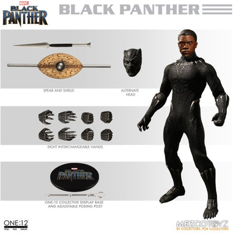 2019 Mezco One:12 Collective Black Panther Action Figure