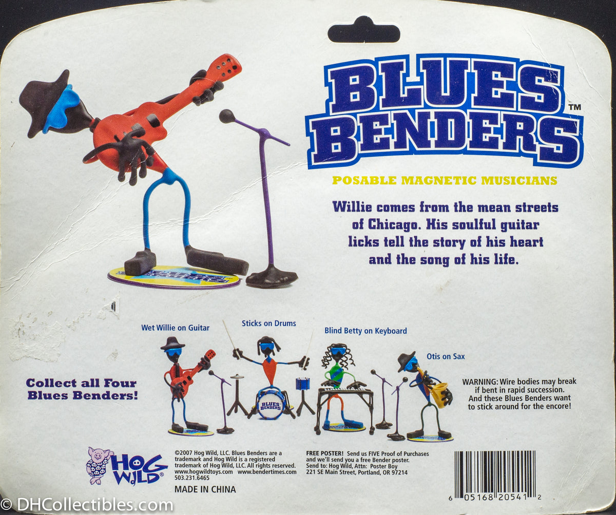 2007 Hog Wild Blues Benders Wet Willie on Guitar - Posable Magnetic Musicians