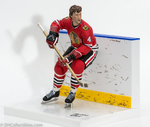 2007 McFarlane NHL Legends Series 5 Bobby Orr Chicago Black Hawks Red Jersey - Loose