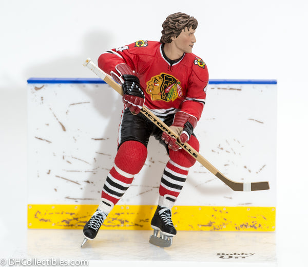 2007 McFarlane NHL Legends Series 5 Bobby Orr Chicago Black Hawks Red Jersey - Loose