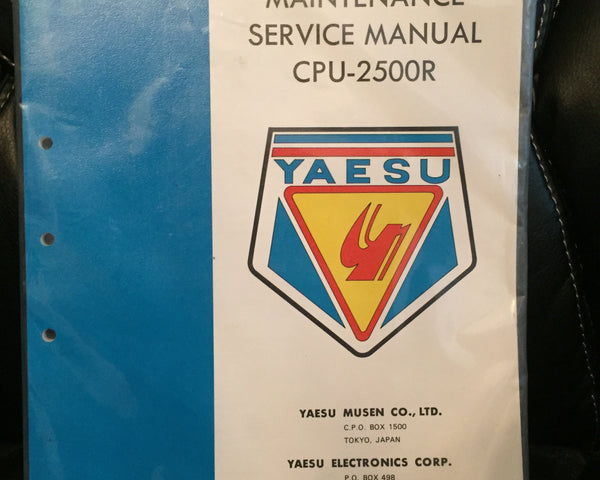 Yaesu CPU-2500R Service Manual