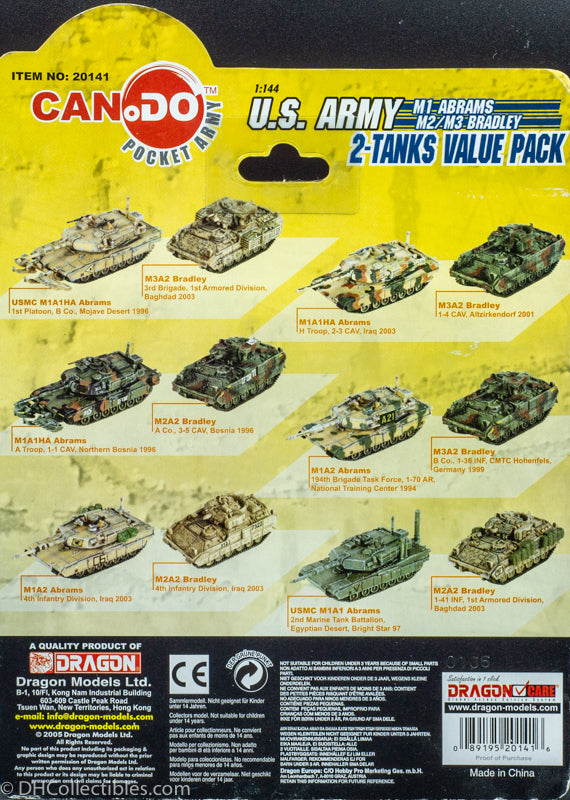 2005 Dragon Models Can.do Pocket Army 2-Tanks Set