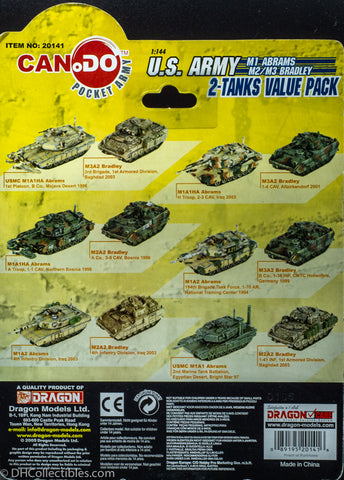 2005 Dragon Models Can.do Pocket Army 2-Tanks Iraq Set