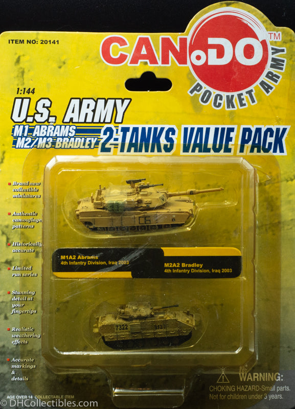 2005 Dragon Models Can.do Pocket Army 2-Tanks Iraq Set