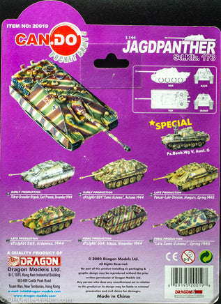 2003 Dragon Models Can.do Pocket Army Jagdpanther Sd.Kfz. 173 Late Production version of Set Panzer-Lehr-Division, Hungary, Spring 1945