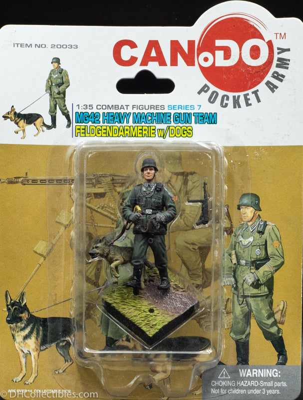 2004 Dragon Models Can.do Pocket Army MG42 Heavy Gun Team - Complete Set