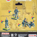 2004 Dragon Models Can.do Pocket Army MG42 Heavy Gun Team - Complete Set