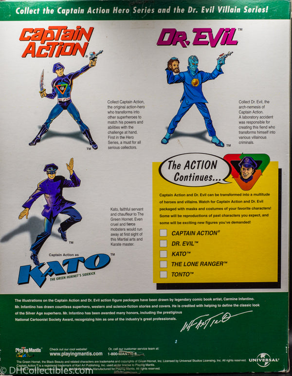 1998 Playing Mantis Captain Action as The Green Hornet Vintage Action Figure