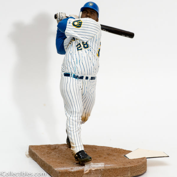 2007 McFarlane MLB Series 19 Prince Fielder Milwaukee Brewers White Jersey - Loose