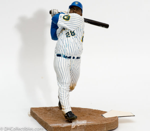 2007 McFarlane MLB Series 19 Prince Fielder Milwaukee Brewers White Jersey - Loose